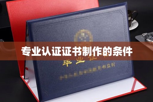 三湾专业认证证书制作的条件