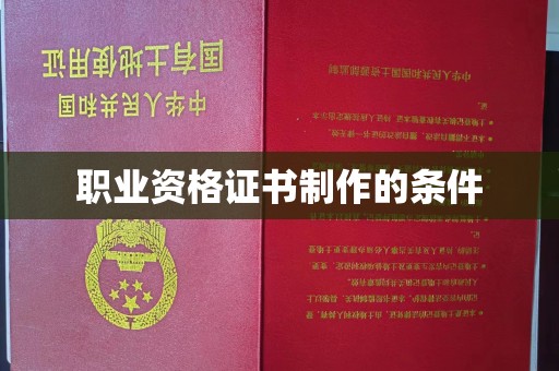 三湾职业资格证书制作的条件