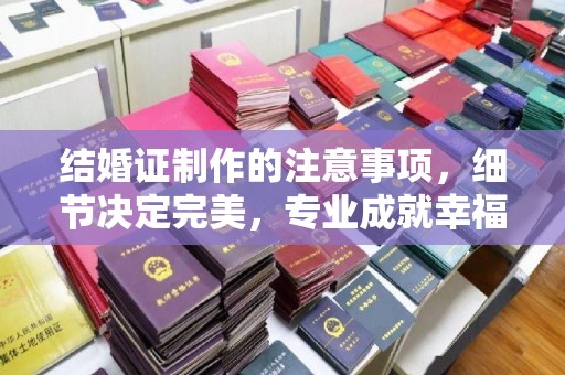 三湾结婚证制作的注意事项，细节决定完美，专业成就幸福