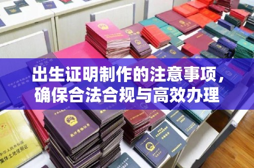 三湾出生证明制作的注意事项，确保合法合规与高效办理