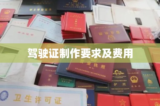 三湾驾驶证制作要求及费用